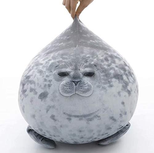 Baboies Plush Seal Pillow Chubby Blob Seal Pillow Cute Seal Plush Toy ZUGATI