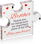 Valentines Gifts for Him, Her - 3.35"x 2.76" Acrylic Puzzle Stand with Printed Message - Birthday, Wedding for Boyfriend, Girlfriend - I Love You Presents for Husband, Wife