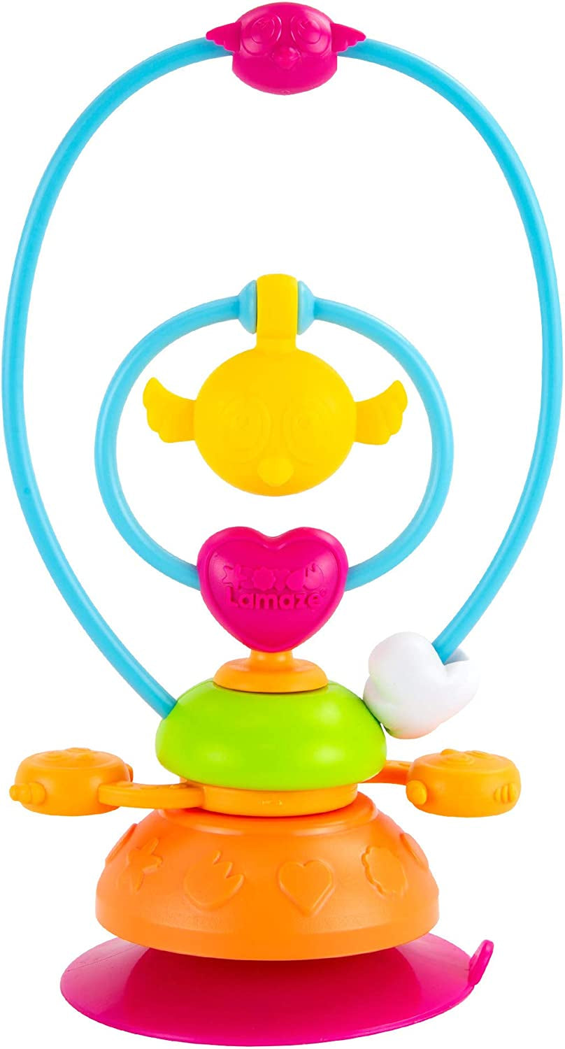 Baby toy that sticks to sales table