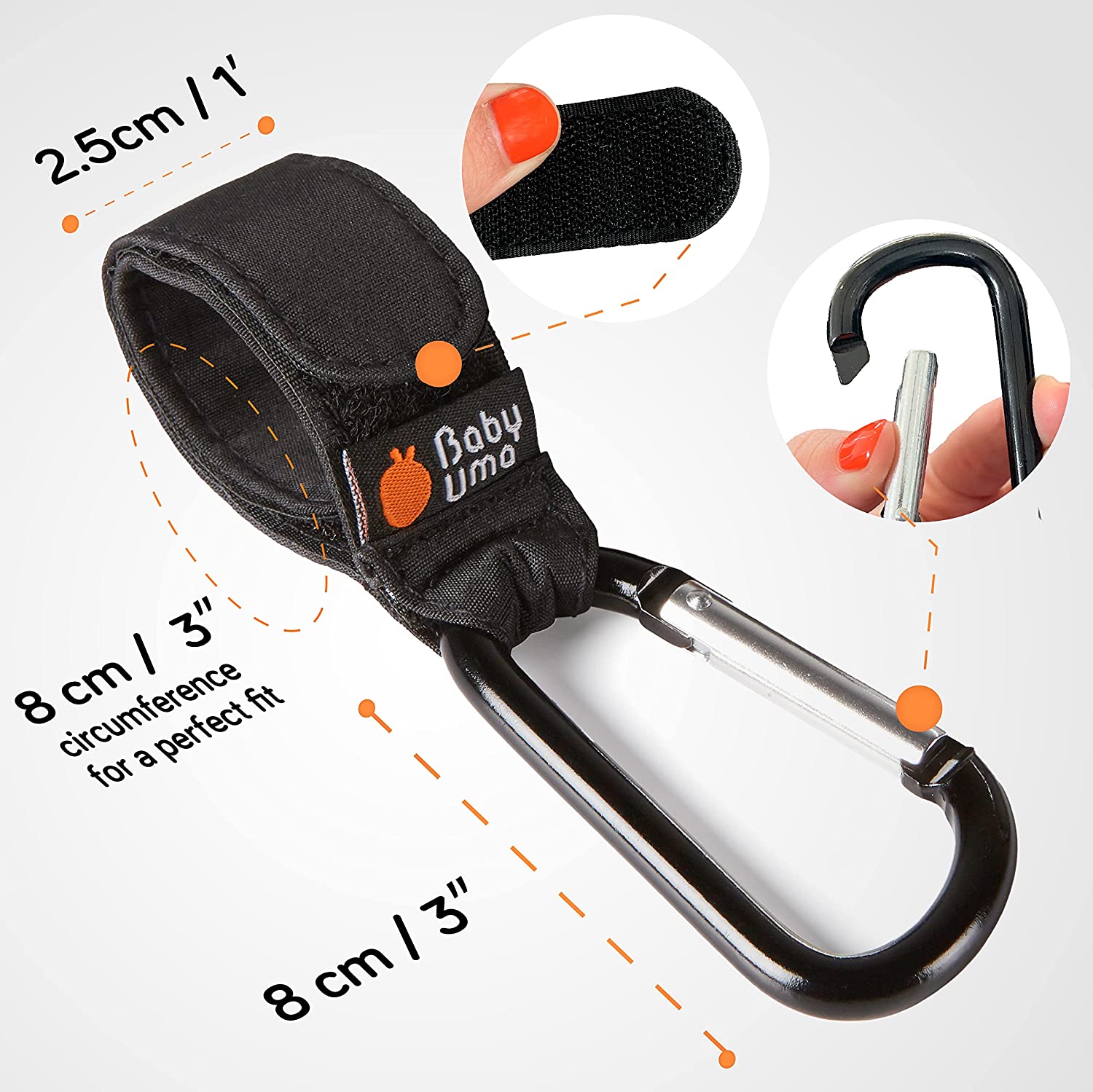 Buggy Clips Stroller Hooks for Hanging Bags and Shopping Bags