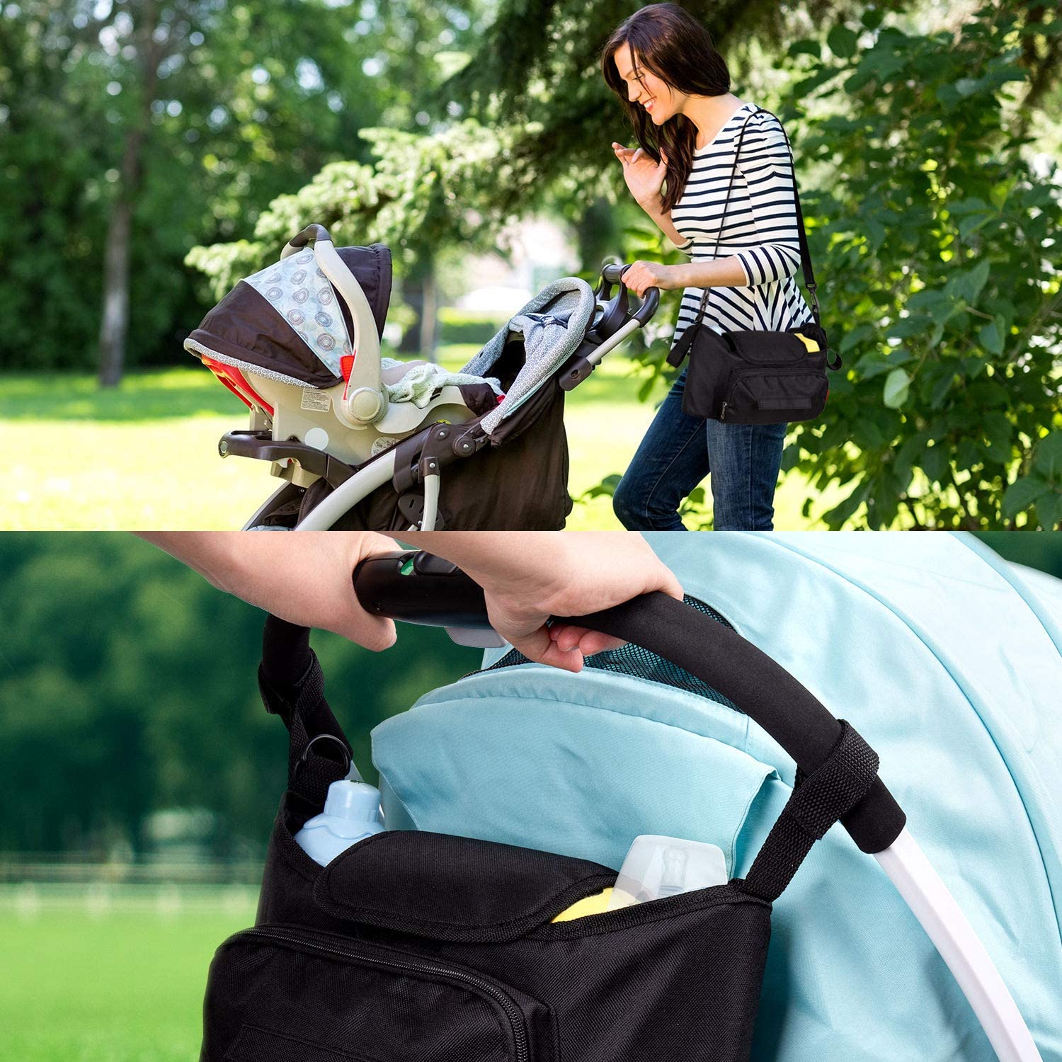 Baby stroller outlet organiser