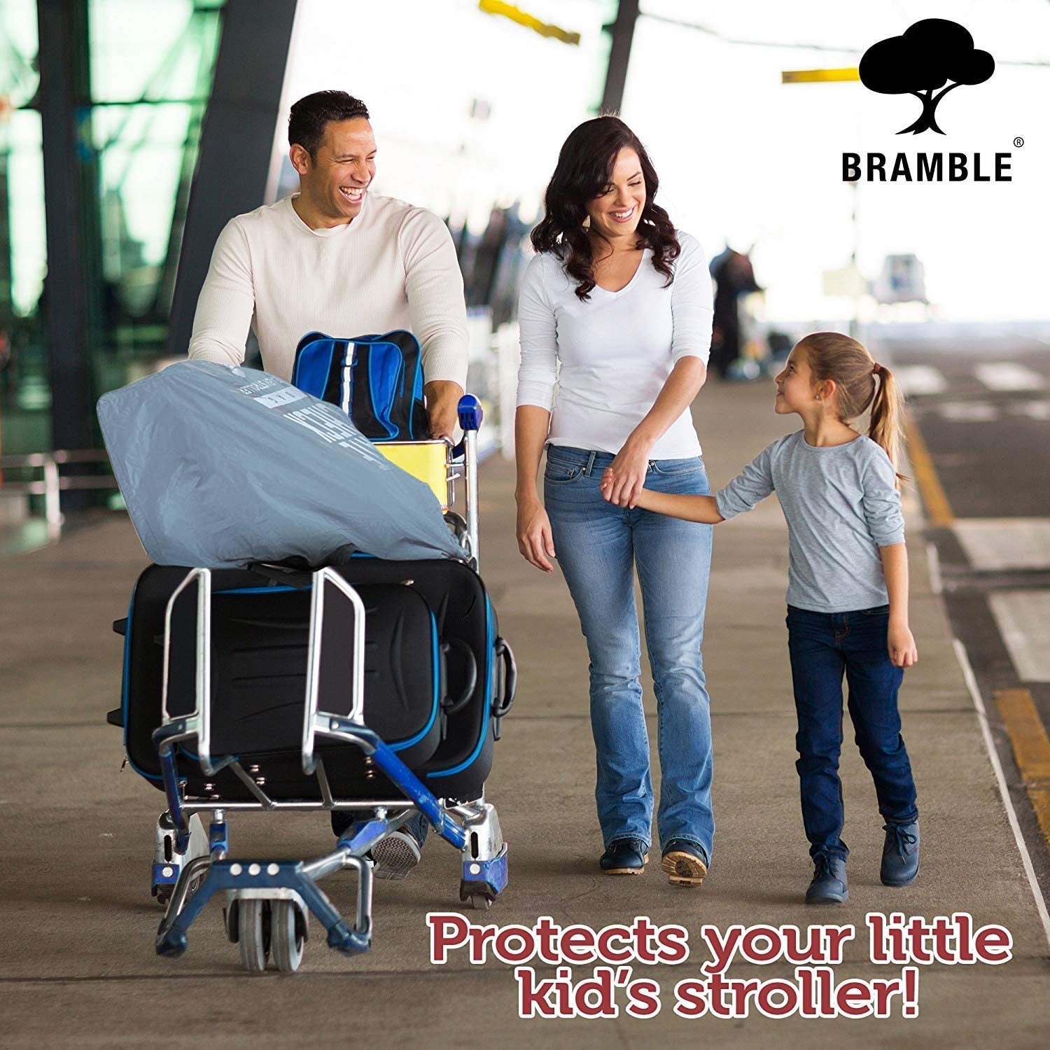 Bramble - Extra Large Airplane Pushchair/Pram Gate Check Waterproof Travel Bag 120 x 58cm